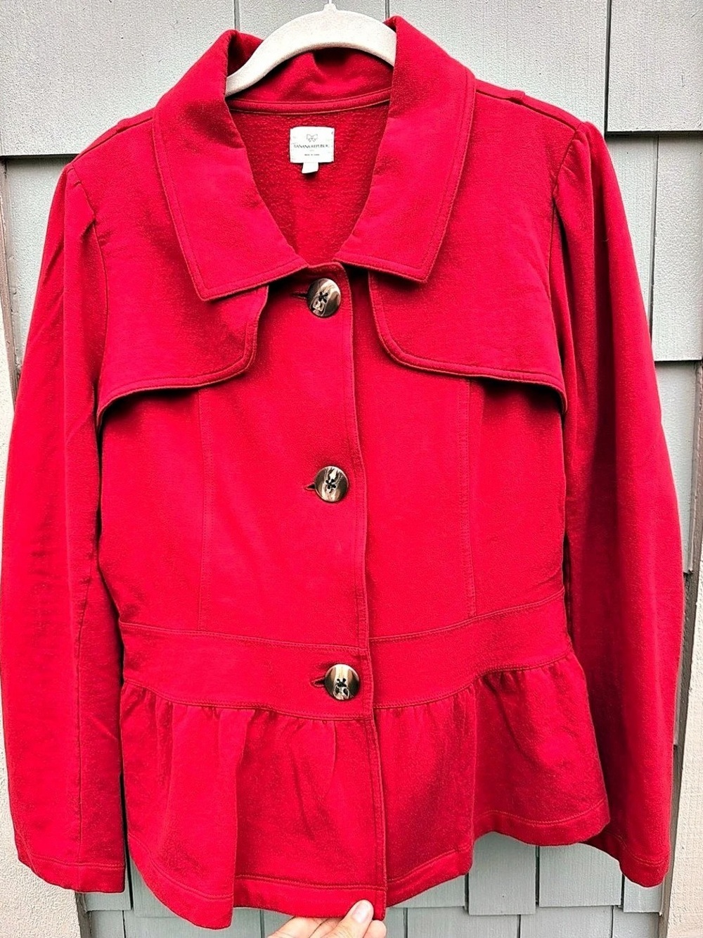 Banana Republic Red Utility Jacket Size Large